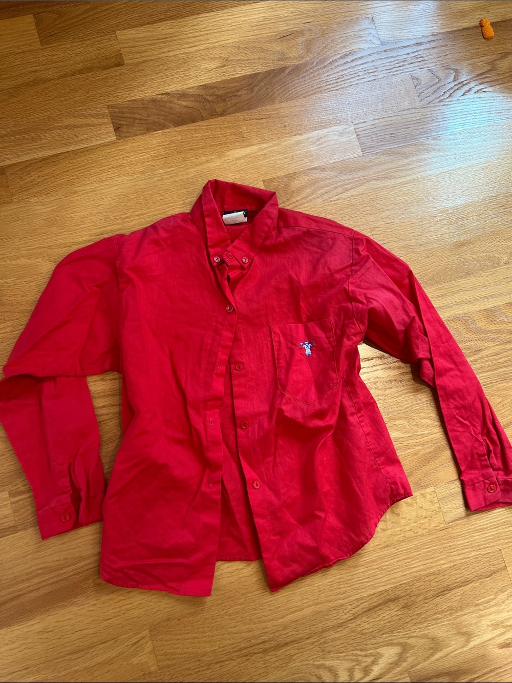 Vintage Hunt Club youth 10 button up top red